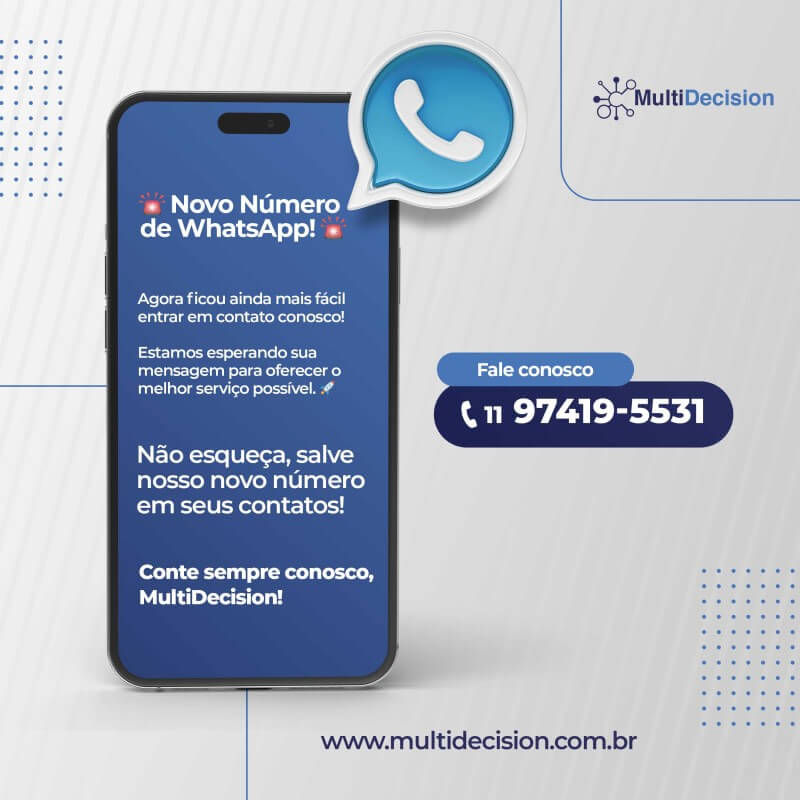 Novo Número do WhatsApp!